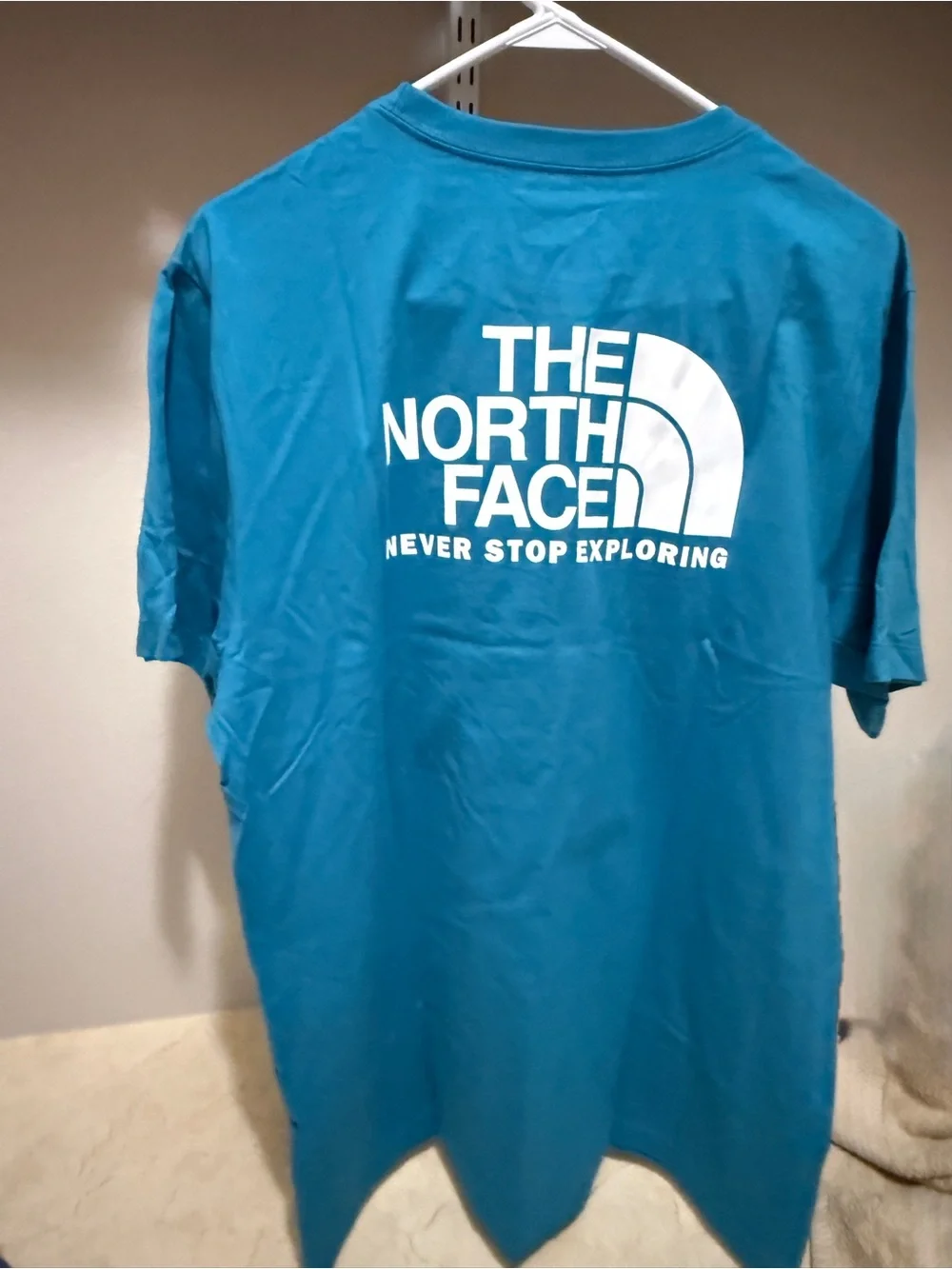 The North Face Men’s Teal Short Sleeve Logo Tee New With Tags